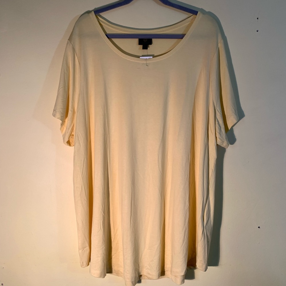 Tunic, 95% rayon, 5% spandex. NWT